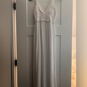 white maxi dress